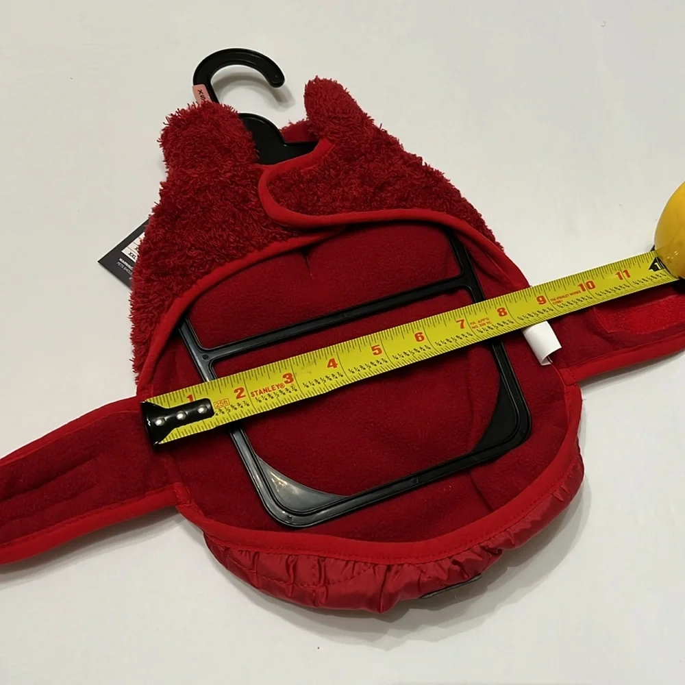 NWT Rowdy Pups Pet Apparel Red Sherpa Fleece & Quilted Dog Jacket XS